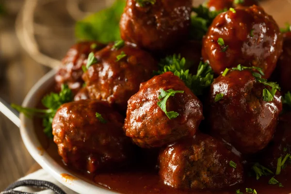 Facut acasa Gratar Meat Balls — Fotografie, imagine de stoc