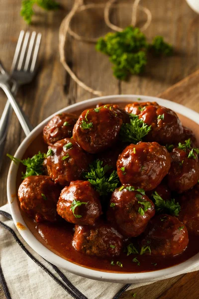 Facut acasa Gratar Meat Balls — Fotografie, imagine de stoc