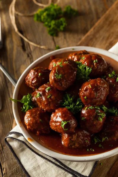 Homemade Barbecue Meat Balls — Stock Photo, Image