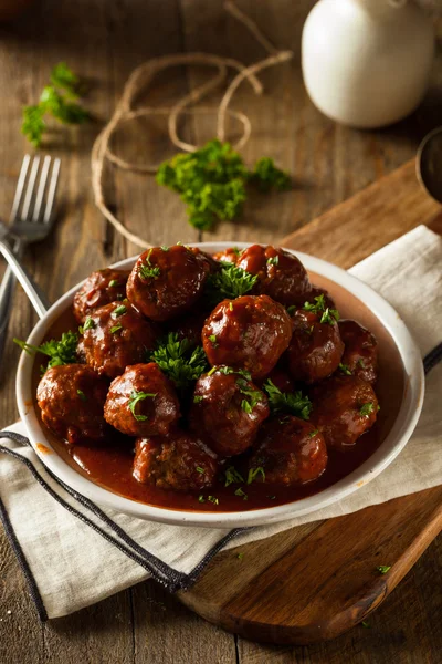 Homemade Barbecue Meat Balls — Stock Photo, Image