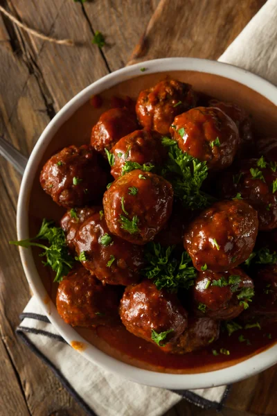 Facut acasa Gratar Meat Balls — Fotografie, imagine de stoc