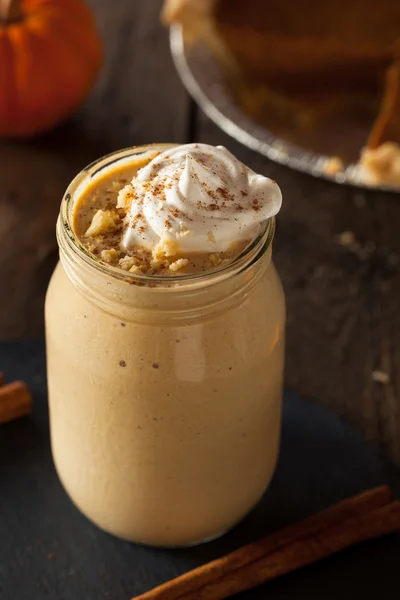 Torta di zucca fatta in casa Milkshake — Foto Stock