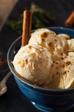 Soğuk ev yapımı Eggnog dondurma