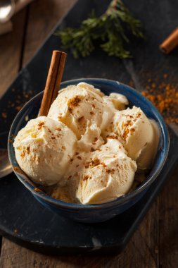 Soğuk ev yapımı Eggnog dondurma