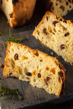 Ev yapımı Noel bile Panettone ekmek