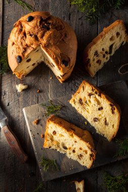 Ev yapımı Noel bile Panettone ekmek