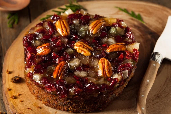 De Cake van het Fruit van de feestelijke vakantie — Stockfoto