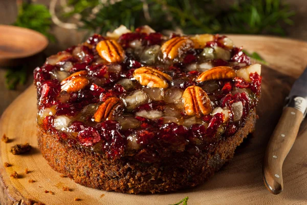 De Cake van het Fruit van de feestelijke vakantie — Stockfoto