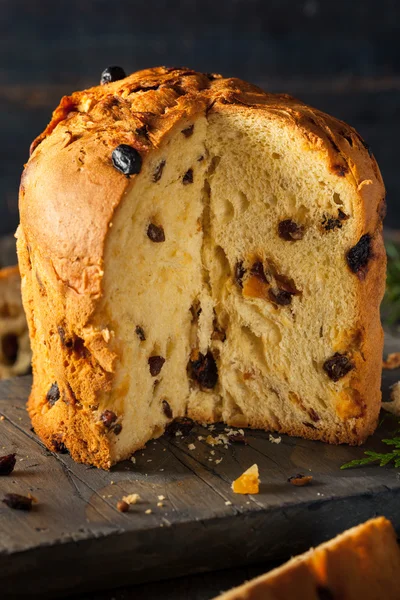 Homemade Christmas Even Panettone Bread — Stock Photo, Image