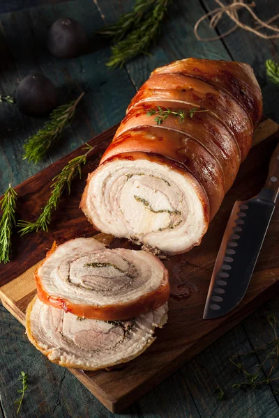 Assado de Porchetta laminado caseiro — Fotografia de Stock