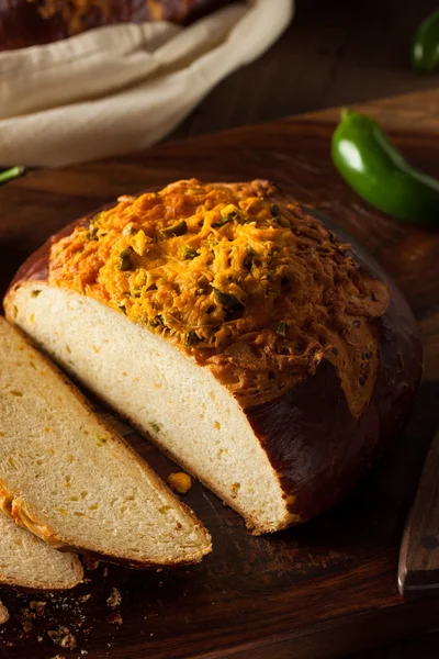 Homemade Jalapeno Cheddar Bread — Stock Photo, Image