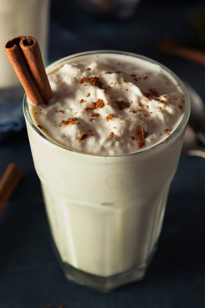 自家製エッグノッグ アイス クリーム ミルクセーキ — ストック写真