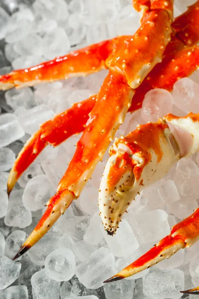 Főtt szerves alaszkai King Crab láb — Stock Fotó