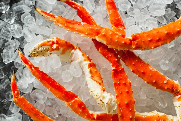 Főtt szerves alaszkai King Crab láb — Stock Fotó