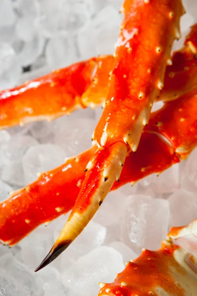 Főtt szerves alaszkai King Crab láb — Stock Fotó