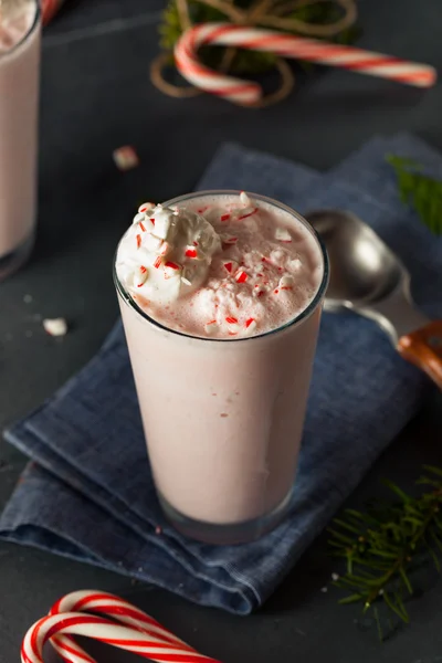 Candy Cane Peppermint Milkshake — Stock Photo, Image