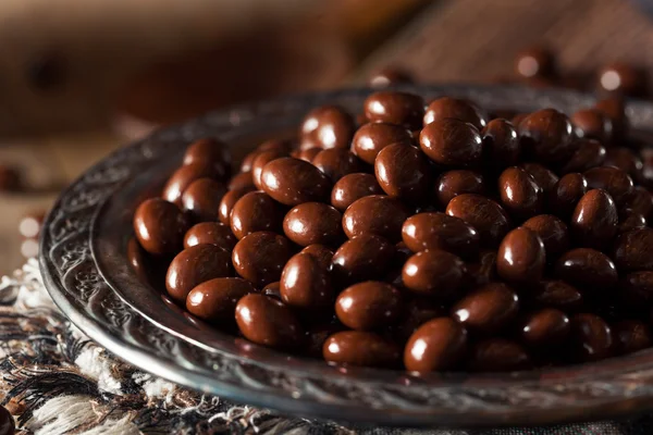 Overdekte chocolade Espresso koffiebonen — Stockfoto
