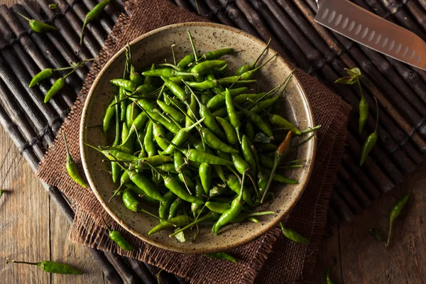 Hete Thaise groene chilipeper — Stockfoto