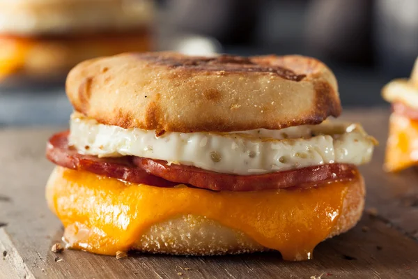 Petit déjeuner Sandwich aux oeufs fait maison — Photo