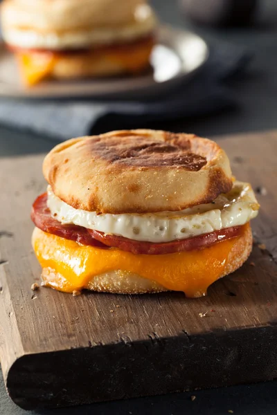 Homemade Breakfast Egg Sandwich — Stock Photo, Image