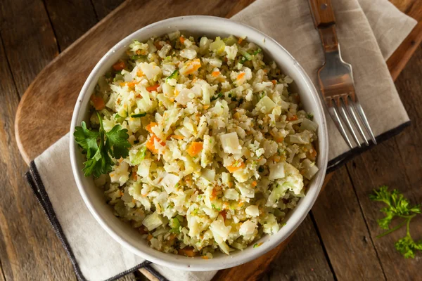 Organic Paleo Cauliflower Rice — Stock Photo, Image