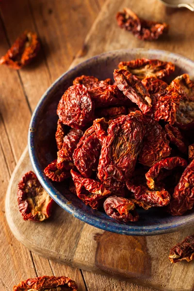 Organic Raw Sun Dried Tomatoes — Stock Photo, Image