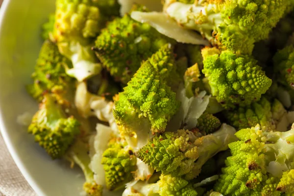 Organic Green Coked Romanesco — Fotografie, imagine de stoc