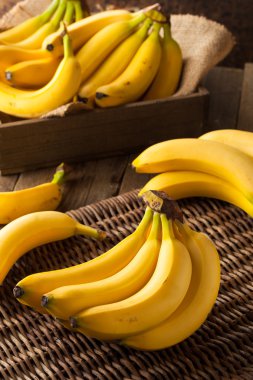 Raw Organic Bunch of Bananas clipart