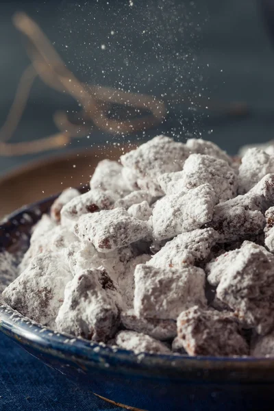 Homemade Powdered Sugar Puppy Chow — Stock Photo, Image