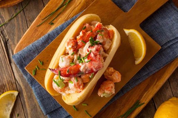 Caseiro New England Lobster Roll — Fotografia de Stock