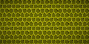 Sarı renklerde daire delikleri olan soyut arkaplan