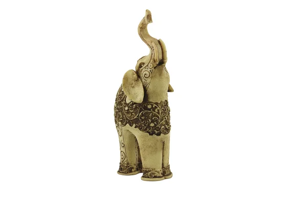 Carved statuette of indian elephant. — Stock Photo, Image