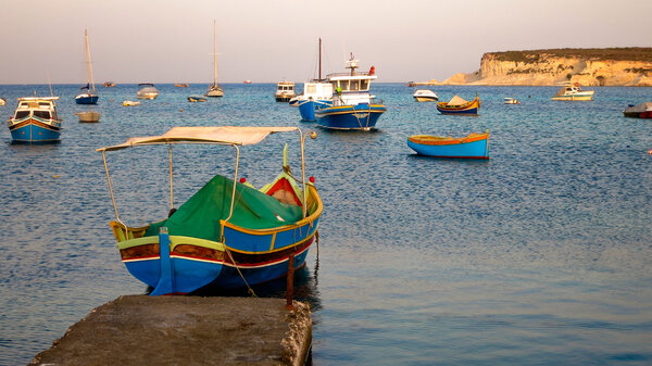 Traditional Maltese boat
