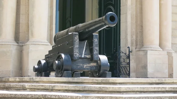 Pistola d'ingresso Fort Sant Angelo, Malta, La Valletta — Foto Stock