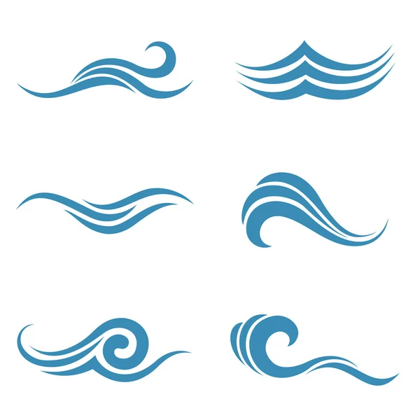 Symbols of water — Stock Vector