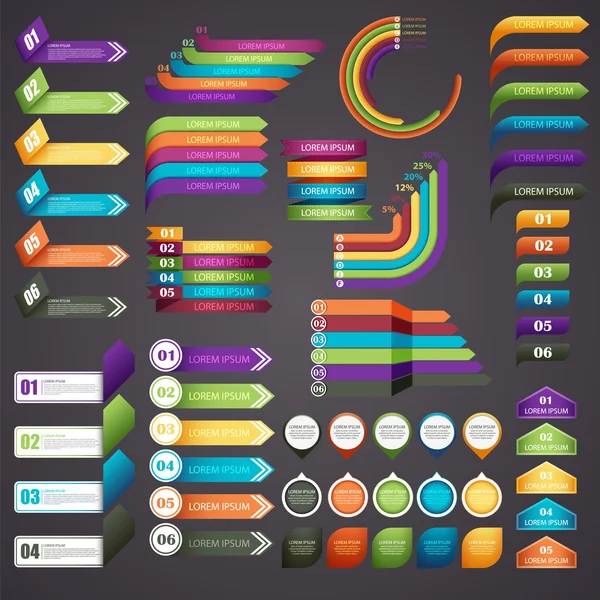 Infográficos — Vetor de Stock