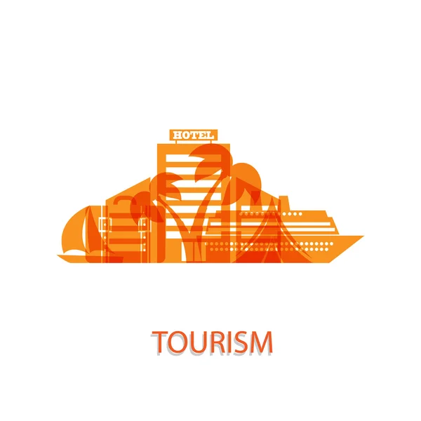 Tourisme — Image vectorielle