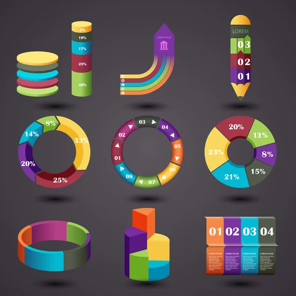 Elementos de informação gráfica — Vetor de Stock