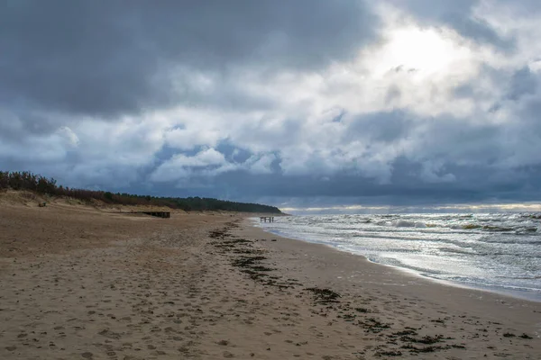 Wybrzeże Morza Bałtyckiego Palanga — Zdjęcie stockowe