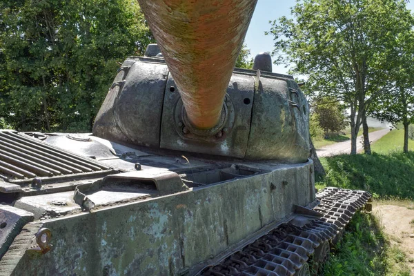 Alter Kaputter Sowjetischer Panzer Ist — Stockfoto