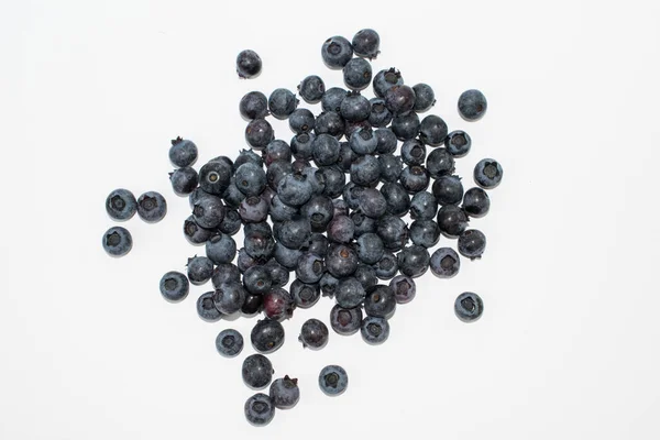 Pile Blueberries White Background — Stock Photo, Image