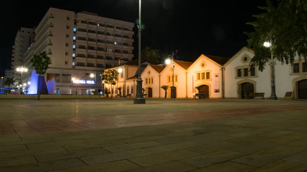Місто Ларнака Вночі Кіпрі — стокове фото