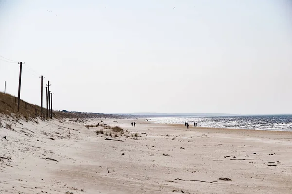 Praia Báltico Klaipeda Areia Ans Mar Europa — Fotografia de Stock