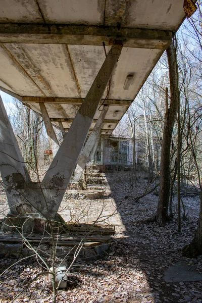Çernobil sınırlama bölgesindeki Cafe Pripyat