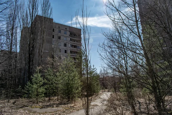 Заброшенный Дом Чернобыльской Зоне Отчуждения Припяти — стоковое фото