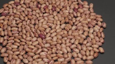 Dönen kırmızı kuru fasulye baklagilleri, Akdeniz beslenme, sağlıklı beslenme, vejetaryen veya vejetaryen yiyecekler