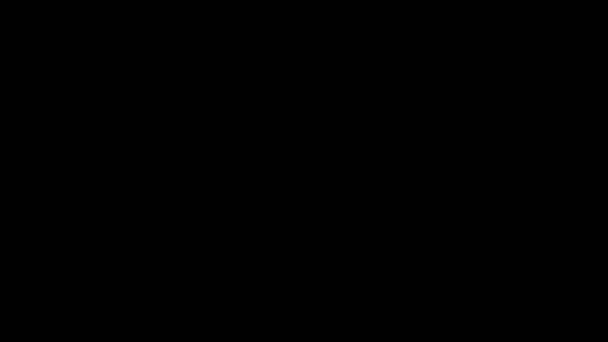 Muñeca Espeluznante Halloween Fondo Negro Cara Aterradora Oscuridad Peaje Embrujado — Vídeo de stock