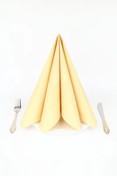 Folded napkin — Stock Photo, Image