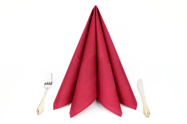 Folded napkin — Stock Photo, Image