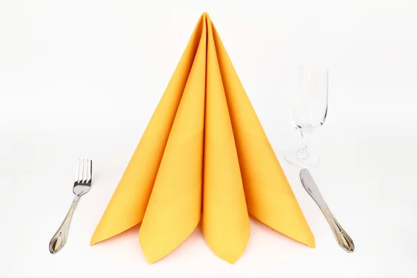 Folded napkin — Stock Photo, Image